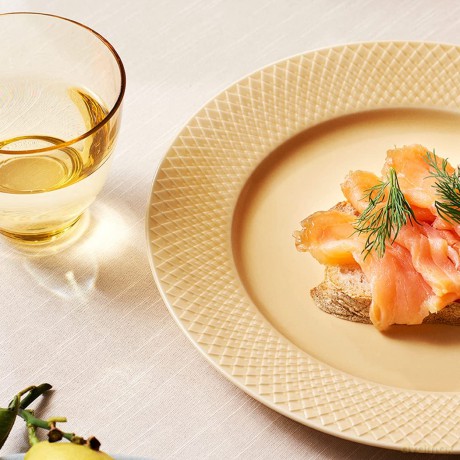 Lyngby Porcelan - Rhombe Color Dinner Plate 27 cm - Sand