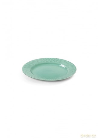 Lyngby Porcelan - Rhombe Color Lunch Plate 21 cm - Aqua