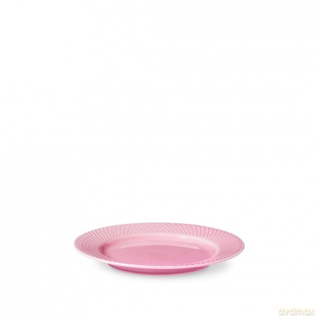 Lyngby Porcelan - Rhombe Color Lunch Plate 21 cm - Rosa