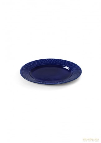 Lyngby Porcelan - Rhombe Color Lunch Plate 23 cm - Dark Blue