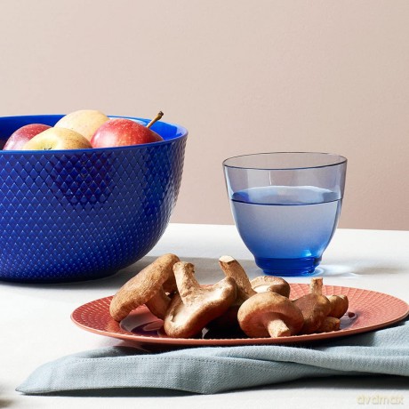 Lyngby Porcelan - Rhombe Color Lunch Plate 23 cm - Terracotta