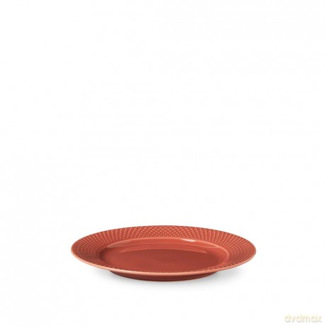 Lyngby Porcelan - Rhombe Color Lunch Plate 23 cm - Terracotta