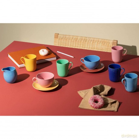 Lyngby Porcelan - Rhombe Color Milk Jug 39 cl - Blue