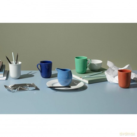 Lyngby Porcelan - Rhombe Color Milk Jug 39 cl - Blue