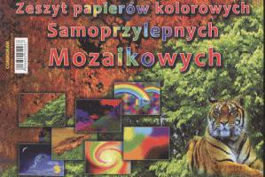 Papier Kolorowy A4 Samoprzylepny Mozaikowy [SZKOŁA]