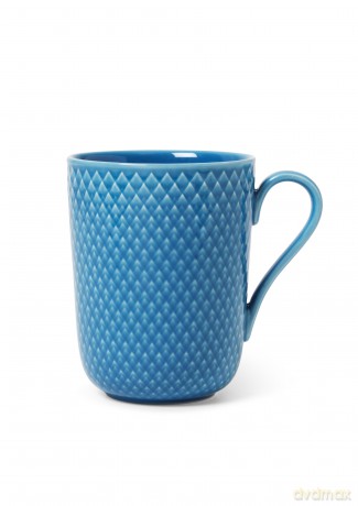 Lyngby Porcelan - Rhombe Color Mug With Handle 33 cl - Blue