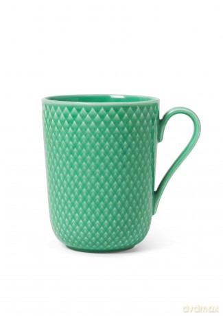Lyngby Porcelan - Rhombe Color Mug With Handle 33 cl - Green