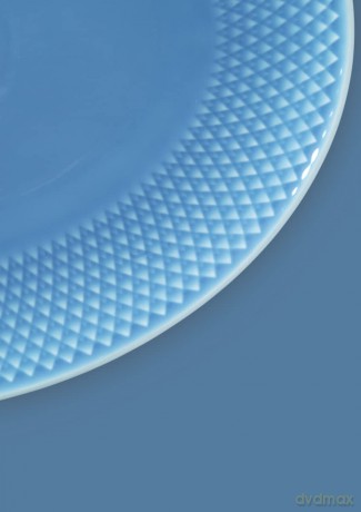 Lyngby Porcelan - Rhombe Color Oval Serving Dish 28.5x21.5 cm -Blue