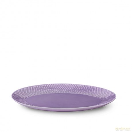 Lyngby Porcelan - Rhombe Color Oval Serving Dish 35x26.5 cm - Purple