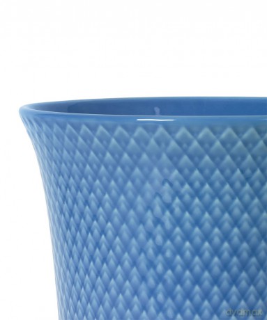 Lyngby Porcelan - Rhombe Color Porcelain Vase 20 cm - Blue