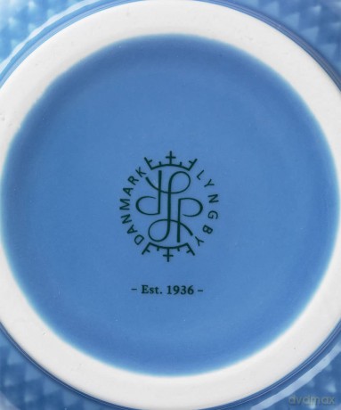 Lyngby Porcelan - Rhombe Color Porcelain Vase 20 cm - Blue