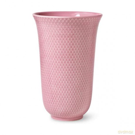 Lyngby Porcelan - Rhombe Color Porcelain Vase 20 cm - Rose