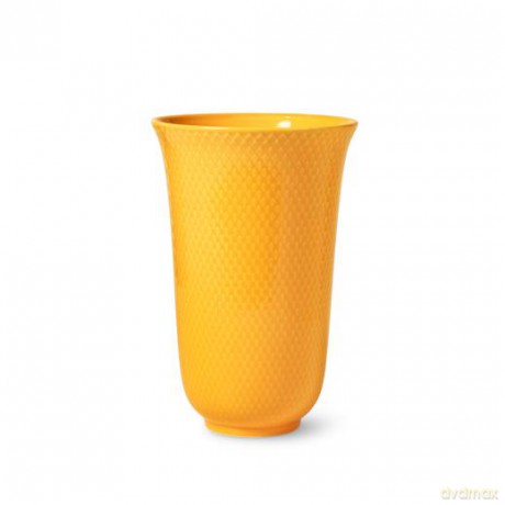 Lyngby Porcelan - Rhombe Color Porcelain Vase 20 cm - Yellow