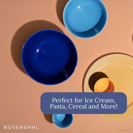 Lyngby Porcelan - Rhombe Color Serving Bowl 17.5 cm - Blue
