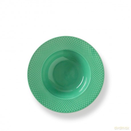 Lyngby Porcelan - Rhombe Color Soup Plate 24.5 cm - Green