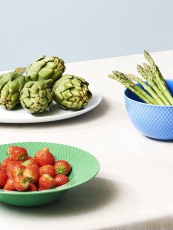 Lyngby Porcelan - Rhombe Color Soup Plate 24.5 cm - Green