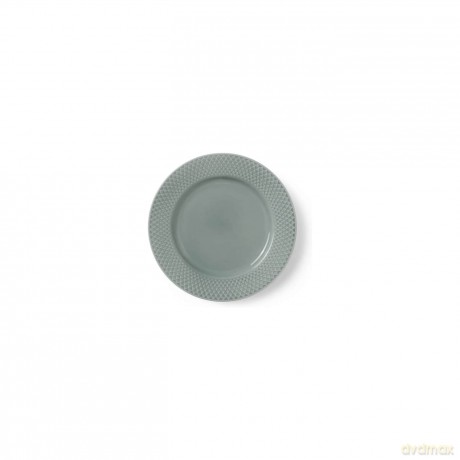 Lyngby Porcelan - Rhombe Earth Lunch Plate 21 cm - Moss