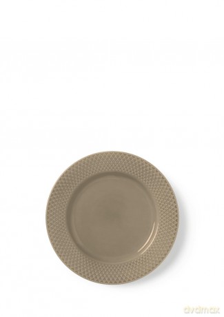 Lyngby Porcelan - Rhombe Earth Lunch Plate 23 cm - Clay
