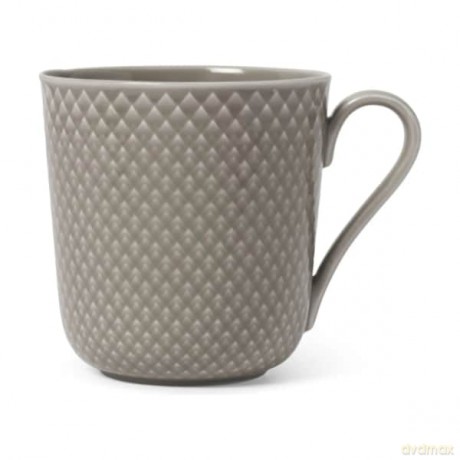 Lyngby Porcelan - Rhombe Earth Mug With Handle 39 cl - Clay