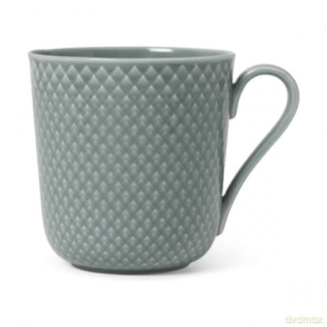 Lyngby Porcelan - Rhombe Earth Mug With Handle 39 cl - Moss