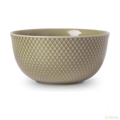 Lyngby Porcelan - Rhombe Earth Serving Bowl 17.5 cm - Clay
