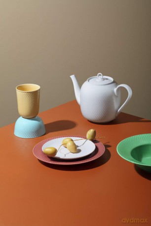 Lyngby Porcelan - Rhombe Tea Pot 1.9 L - White