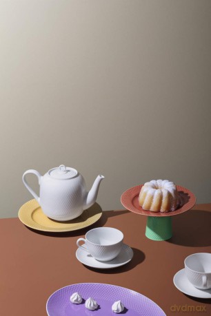 Lyngby Porcelan - Rhombe Tea Pot 1.9 L - White