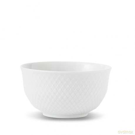 Lyngby Porcelan - Rhombe White Serving Bowl - 17.5 cm