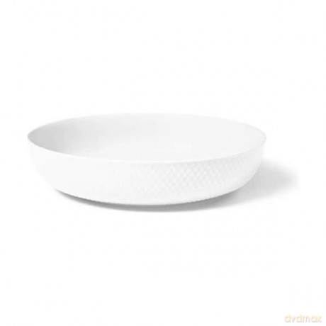 Lyngby Porcelan - Rhombe White Serving Bowl 28.5 cm