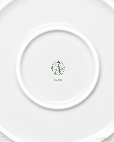 Lyngby Porcelan - Rhombe White Serving Bowl 28.5 cm