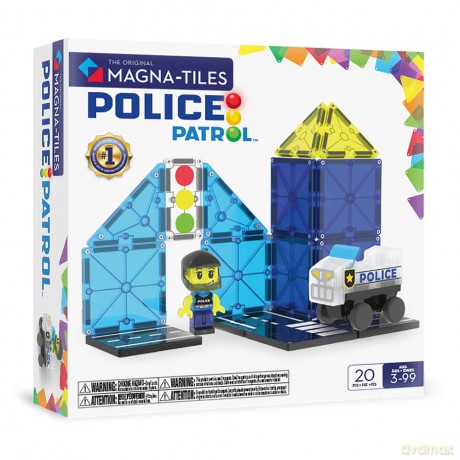 Magna Tiles - Police Patrolâ˘ 20 Piece Set (90353)