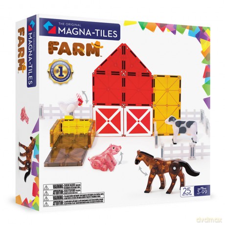 Klocki magnetyczne MAGNA-TILES - Farm 25 Piece Set (90223) [FIGURKA]