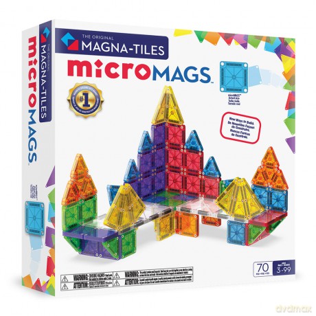 MAGNA-TILES - microMAGS 70 Piece Set (90296)