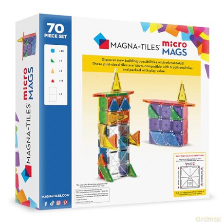 MAGNA-TILES - microMAGS 70 Piece Set (90296)