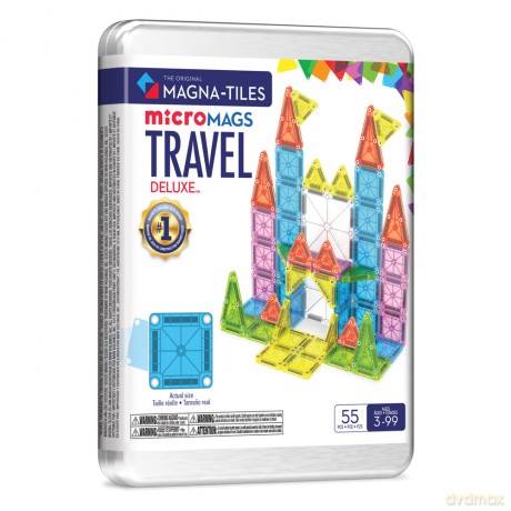 Magna-Tiles - Travel Set Deluxeâ˘ 55 Piece Set (90365)