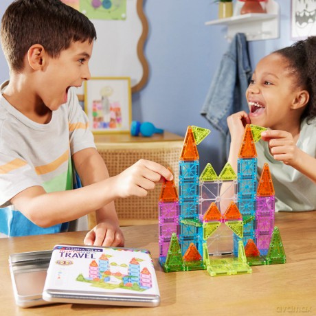 Magna-Tiles - Travel Set Deluxeâ˘ 55 Piece Set (90365)