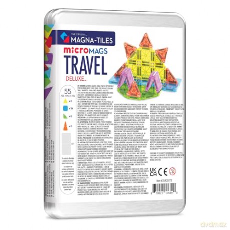 Magna-Tiles - Travel Set Deluxeâ˘ 55 Piece Set (90365)