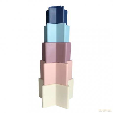 Magni - Silicone Stacking Tower w. Star Shaped Boxes (5548)
