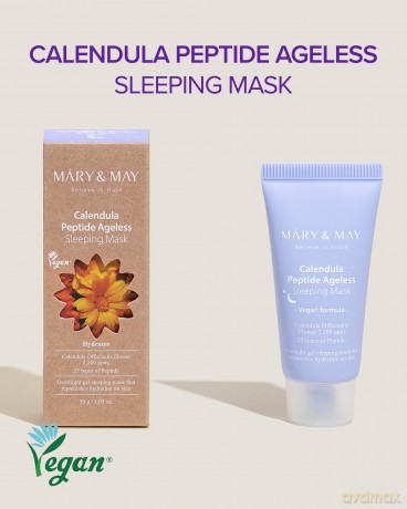 Mary&May - Calendula Peptide Ageless Sleeping Mask - 30 g