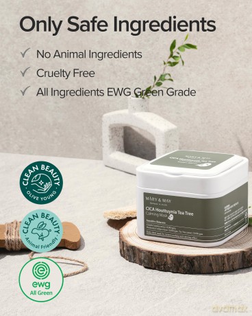 Mary&May - Cica Houttuynia Tea Tree Calming Mask - 30 pcs - 400 ml