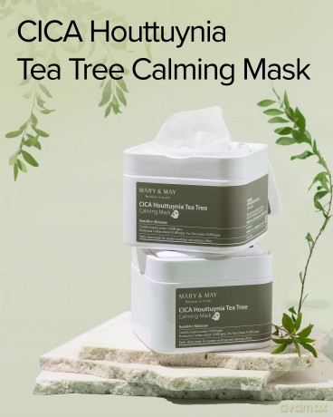 Mary&May - Cica Houttuynia Tea Tree Calming Mask - 30 pcs - 400 ml