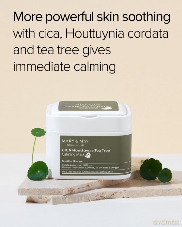 Mary&May - Cica Houttuynia Tea Tree Calming Mask - 30 pcs - 400 ml