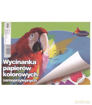 Papier Kolorowy Samoprzylepny A5/8 Kartek [SZKOŁA]