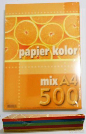 Papier Kolory Fluorescencyjne Mix A4-500 [SZKOŁA]