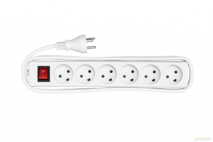 MicroConnect - Power Strip 1.8m White