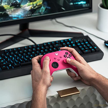 Microsoft - Xbox X Wireless Controller - Deep Pink