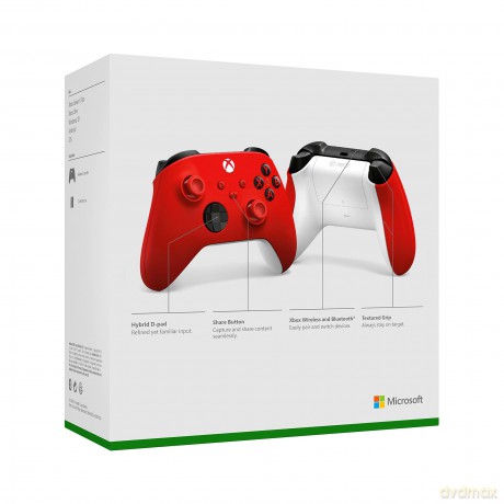 Microsoft - Xbox X Wireless Controller - Red/White