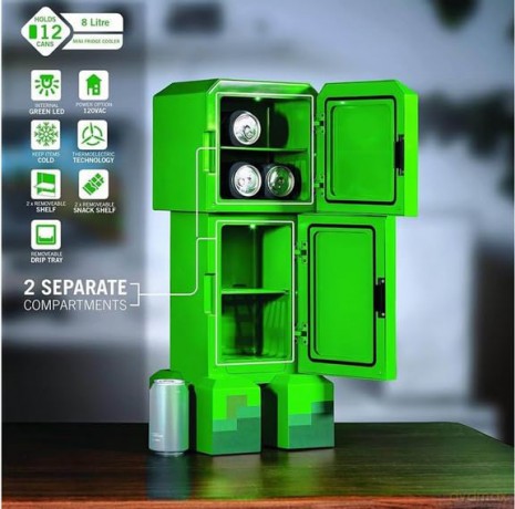 MINECRAFT FIGUAL CREEPER - MINI COOLER 8L