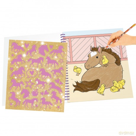 Miss Melody - Colouring Book With Sequins (413745)