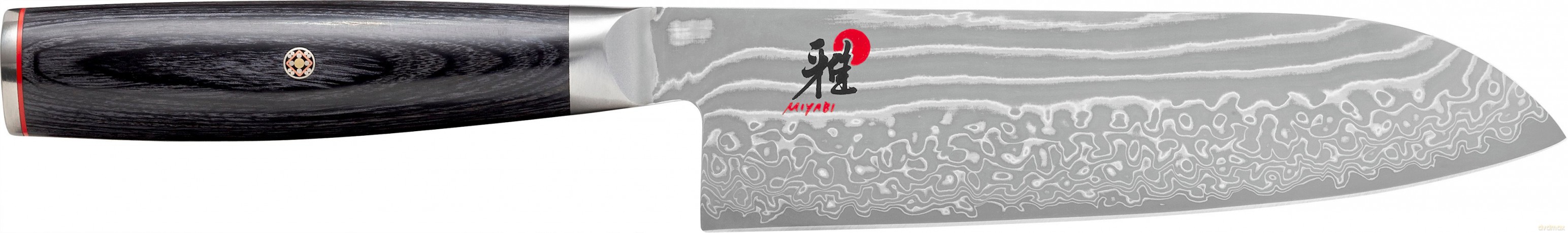 Miyabi - 5000 FC-D, Santoku, fine edge - Sort - 18 cm